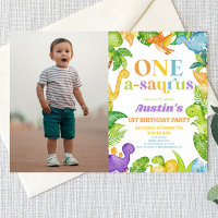 One A-Saurus Dinosaur 1st First Birthday Party