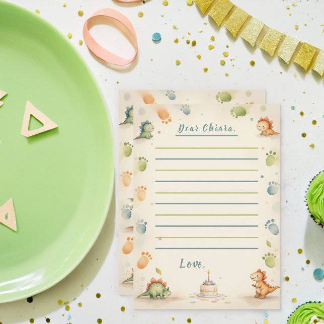 One-a-Saurus Dinosaur Time Capsule Note Card  (Creator Uploaded)