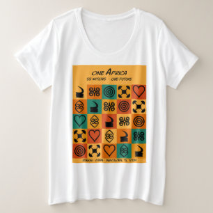 One Africa – Adinkra – Ghana - Plus Size T-Shirt