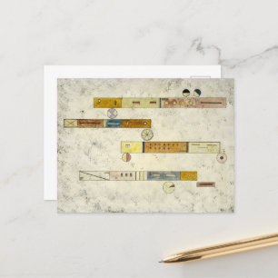 One After the Other by Wassily Kandinsky Holiday Postcard
