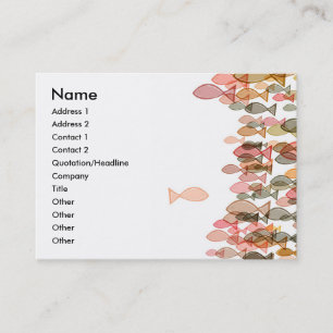 one against many name card template