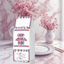 One American Dude Red White Blue Fourth of July