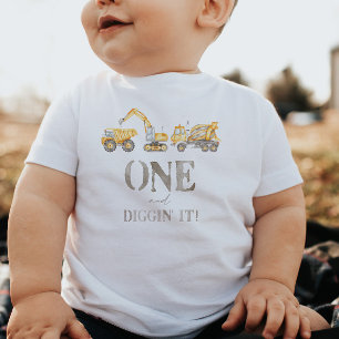 One and Digging it Construction T-shirt 