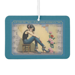 One Anxious Meltdown At A Time - Funny Car Air Freshener
