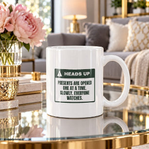 One At A Time Everyone Watches Funny Christmas Mug