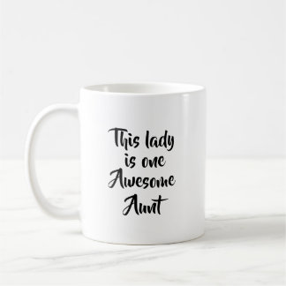 One Awesome Aunt Funny Coffee Mug