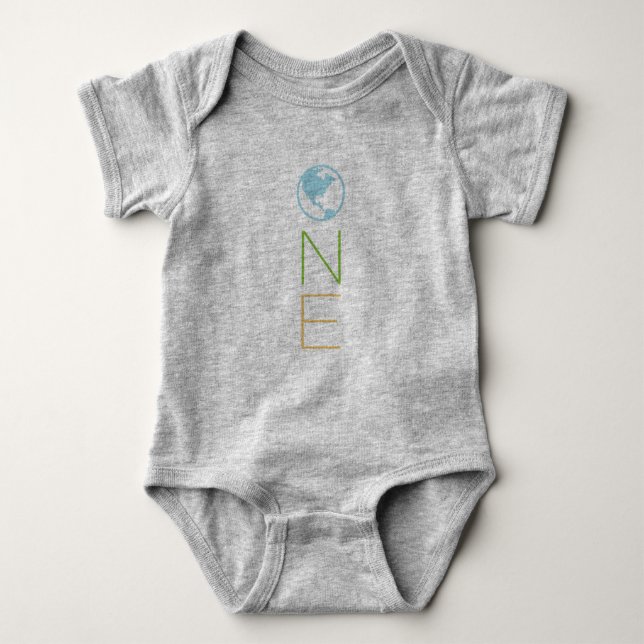 One - Baby Outfit Bodysuit (Front)