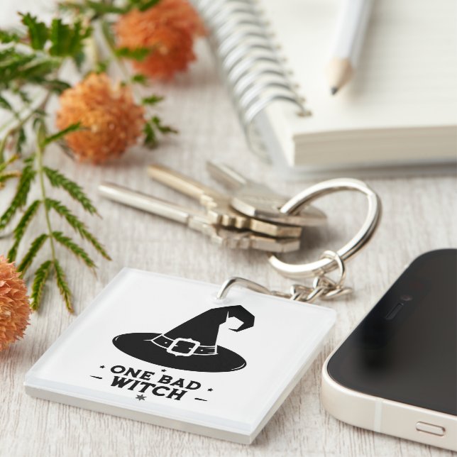 One Bad Witch Key Ring (Front Right)