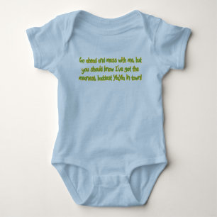 One Bad YiaYia Baby Bodysuit