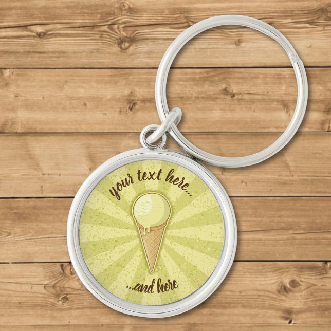 One Ball Ice Cream Cone Key Ring (Creator Uploaded)
