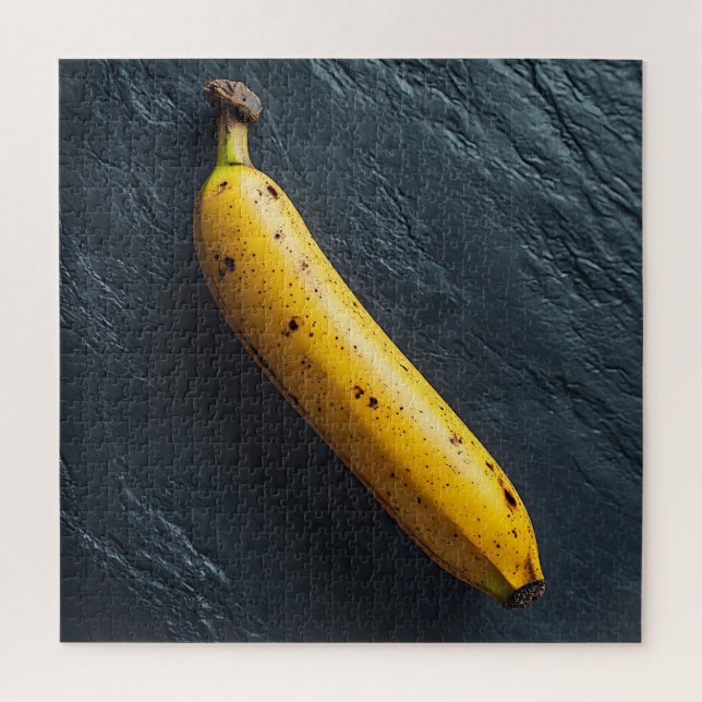 One Banana on a Dark Surface Jigsaw Puzzle (Vertical)