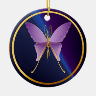 One Big Purple Butterfly  Ornaments