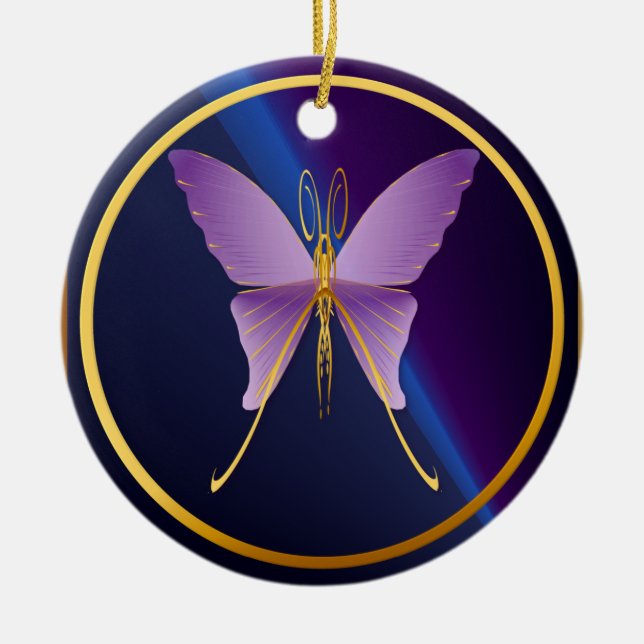 One Big Purple Butterfly  Ornaments (Front)