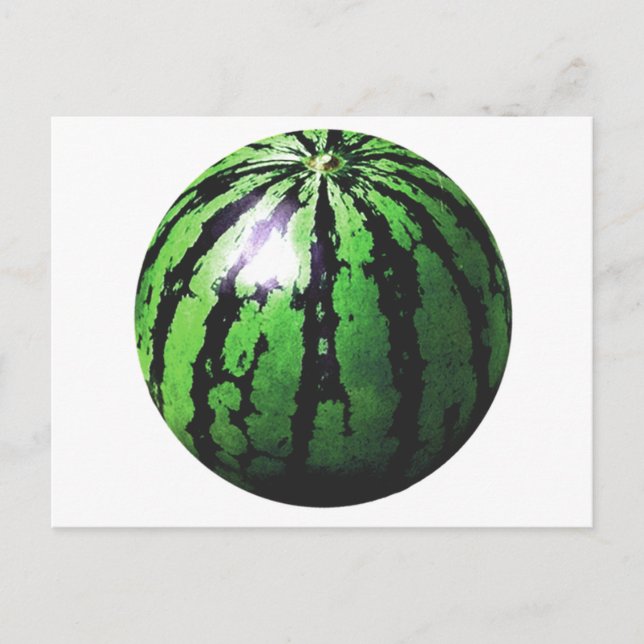 one big watermelon postcard (Front)