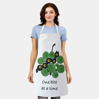 One bite at a time – enjoy the process apron