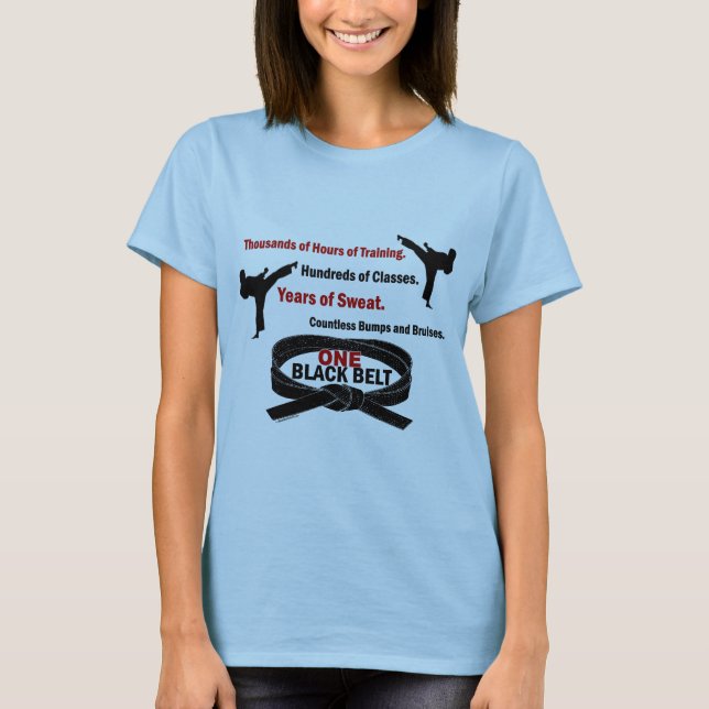 ONE Black Belt 1 KARATE T-SHIRTS & APPAREL (Front)