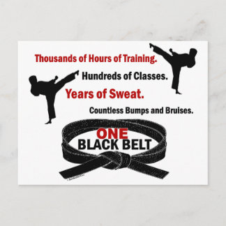 ONE Black Belt 1 KARATE T-SHIRTS & APPAREL Postcard