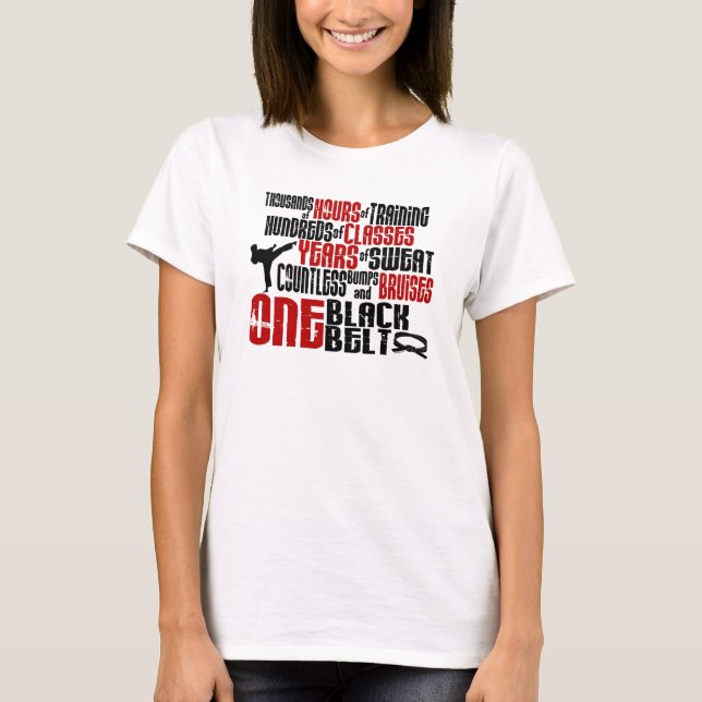 ONE Black Belt 2 KARATE T-SHIRTS & APPAREL (Front)