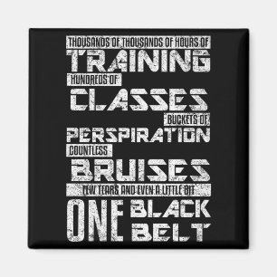 One Black Belt Martial Arts Jiu Jitsu Karate Magnet