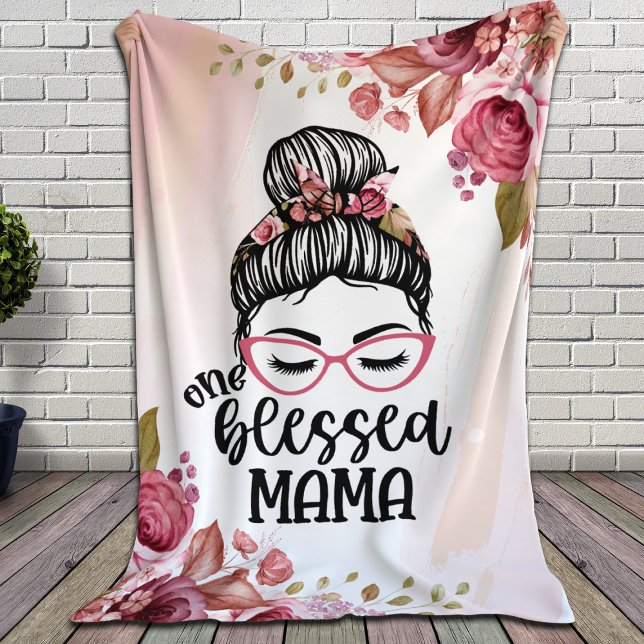 One Blessed Mama Sherpa Blanket (Creator Uploaded)