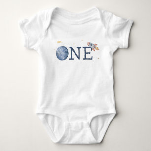 ONE Bodysuit / Space 1st Birthday Shirt