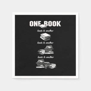 One Book I Love Books Napkin