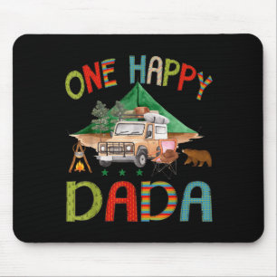 One Boy Happy Dada Camper 1st Birthday Mouse Pad