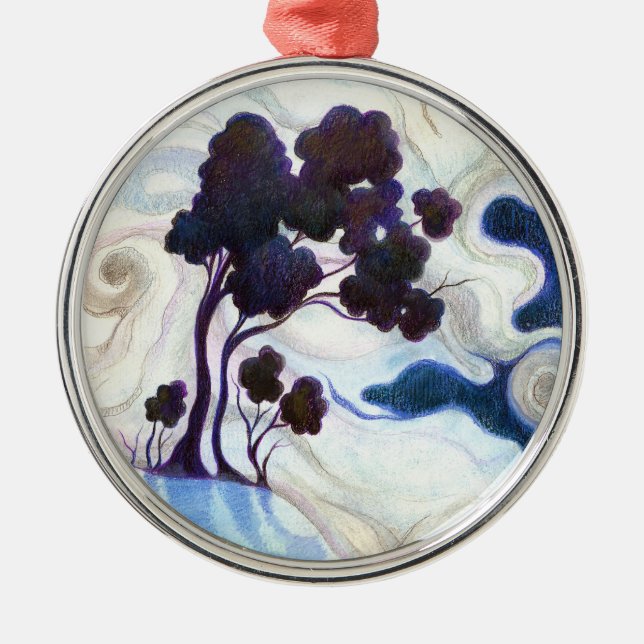 One Bright Night Metal Tree Decoration (Front)