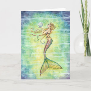 One Bubble Mermaid Greeting Card