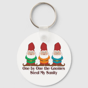 One By One The Gnomes Key Ring
