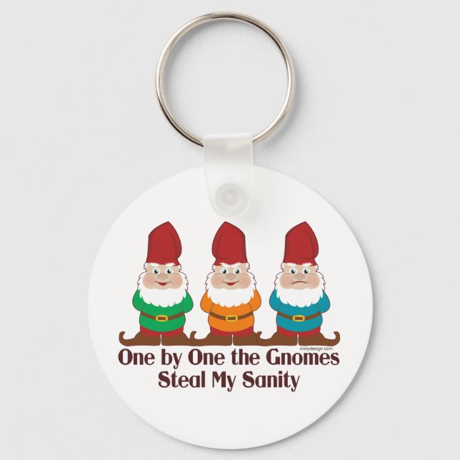 One By One The Gnomes Key Ring (Front)