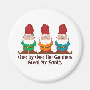 One By One The Gnomes Magnet