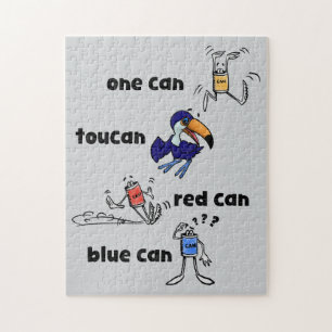 One Can Toucan Red Can Blue Can 252 Piece Puzzle