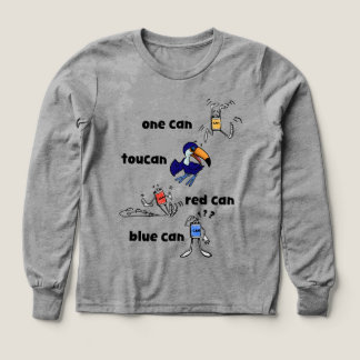 One Can Toucan Red Can Blue Can Boys LS Shirt