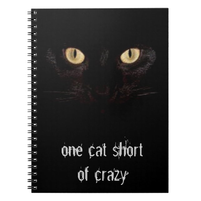 one cat short spiral notebook (Front)