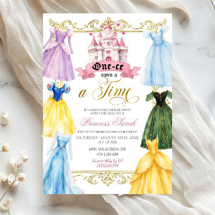 One-ce upon a time Princess Party Invitation
