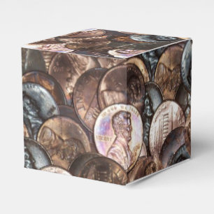 One Cent Penny Spread Background Favour Box