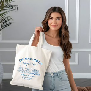 One Chapter Before the Chapel Book Bachelorette Tote Bag