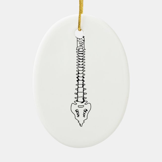 ONE COLOR SPINE CERAMIC TREE DECORATION (Front)