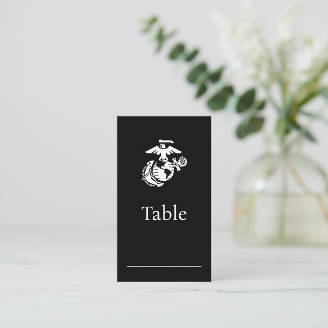 One-Colour EGA - White Place Card (Standing Front)