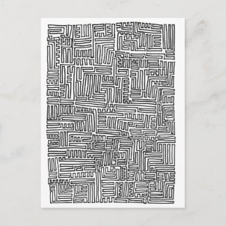 One-Continuous-Line Postcard