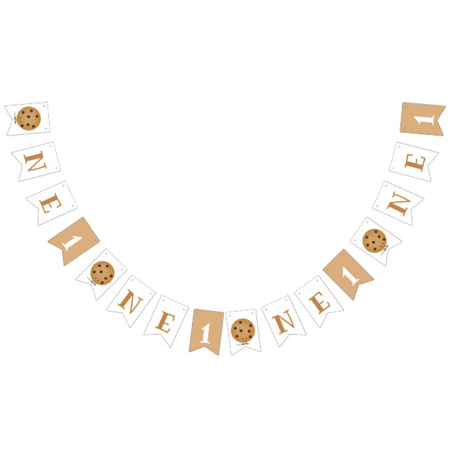 One Cookie Baby 1st Birthday Bunting (All)
