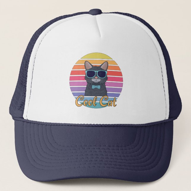 One Cool Cat Trucker Hat (Front)