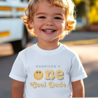 One Cool Dude Boys Retro 1st Birthday