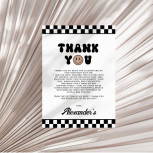 One Cool Dude First birthday Thank You Card