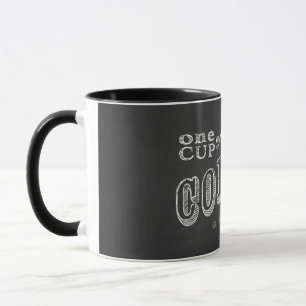 one cup of coffee CHALK ART