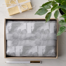 One Customisable Black And White Photo Template Tissue Paper