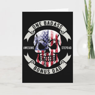 One D Bonus Stepdad Birthday Step Dad Fathers Day Card