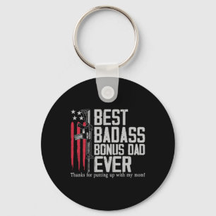 One D Bonus Stepdad Birthday Step Dad Fathers Day  Key Ring