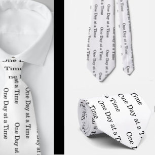 One Day at a Time 12 Step Program Tie